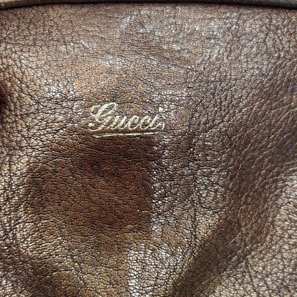 Gucci! Brown Leather Women's Bag - Picture 5 of 7